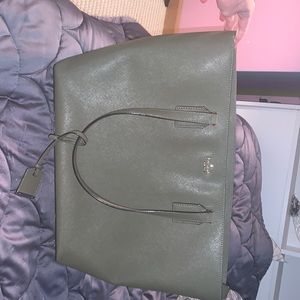 army green kate spade large tote